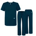 thumbnail image 1 of Adar Mens Medical Scrubs Set Medical Uniforms - Roomy Fit (30 Colors), 1 of 7
