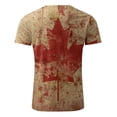 thumbnail image 3 of TIMIFIS Hauts d'Été pour Femmes - Chemises à Manches Courtes pour Femmes - T-Shirts Décontractés à Col Rond Imprimés Feuille d'Érable du Canada, 3 of 3