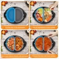 thumbnail image 4 of 2Pcs Slow Cooker Divider Liner for 6QT Pot Slow Cooker Liner Leakproof Foldable Silicone Pot Divider, 4 of 9