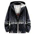 thumbnail image 1 of Birdeem Man Thin Gradation Pockets Zipper Hooded Coat, 1 of 3