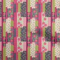 thumbnail image 1 of oneOone Georgette Viscose Crimson Red Fabric Floral Craft Projects Decor Fabric Printed By The Yard 42 Inch Wide, 1 of 5