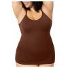 thumbnail image 1 of RKSTN Womens Tops Plus Size Sleeveless Fashionable Solid Color Crew Neck Seamless Shaping Tummy Control Spaghetti Strap Shirts Spring Summer Outdoor Wear Style, 1 of 6