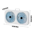 thumbnail image 2 of Fans for Bedroom Double Headed Bidirectional Wall Mounted Desktop Portable Fan with Three Adjustable High Wind Speed Fans, Suitable for Home Office, Camping, And Bedroom Use, 2 of 8