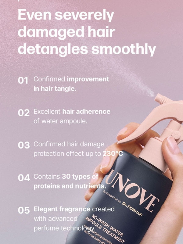 Unove Traitement en Ampoule d'Eau Sans Rinçage