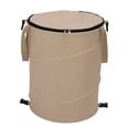 thumbnail image 2 of Camping Trash Can, 10 Gallons Large Capacity Recycle Bin 600D Oxford Cloth Pop Up Utility Container with Lid Foldable Reusable Yard Waste Bag Garbage Can for Camping Picnic Garden, 2 of 7