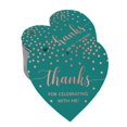 thumbnail image 1 of Inkdotpot Rose Gold Foil Paper Hang Tags Thanks For Celebrating With Me Birthday Favor Tags 50 Pieces, 1 of 6
