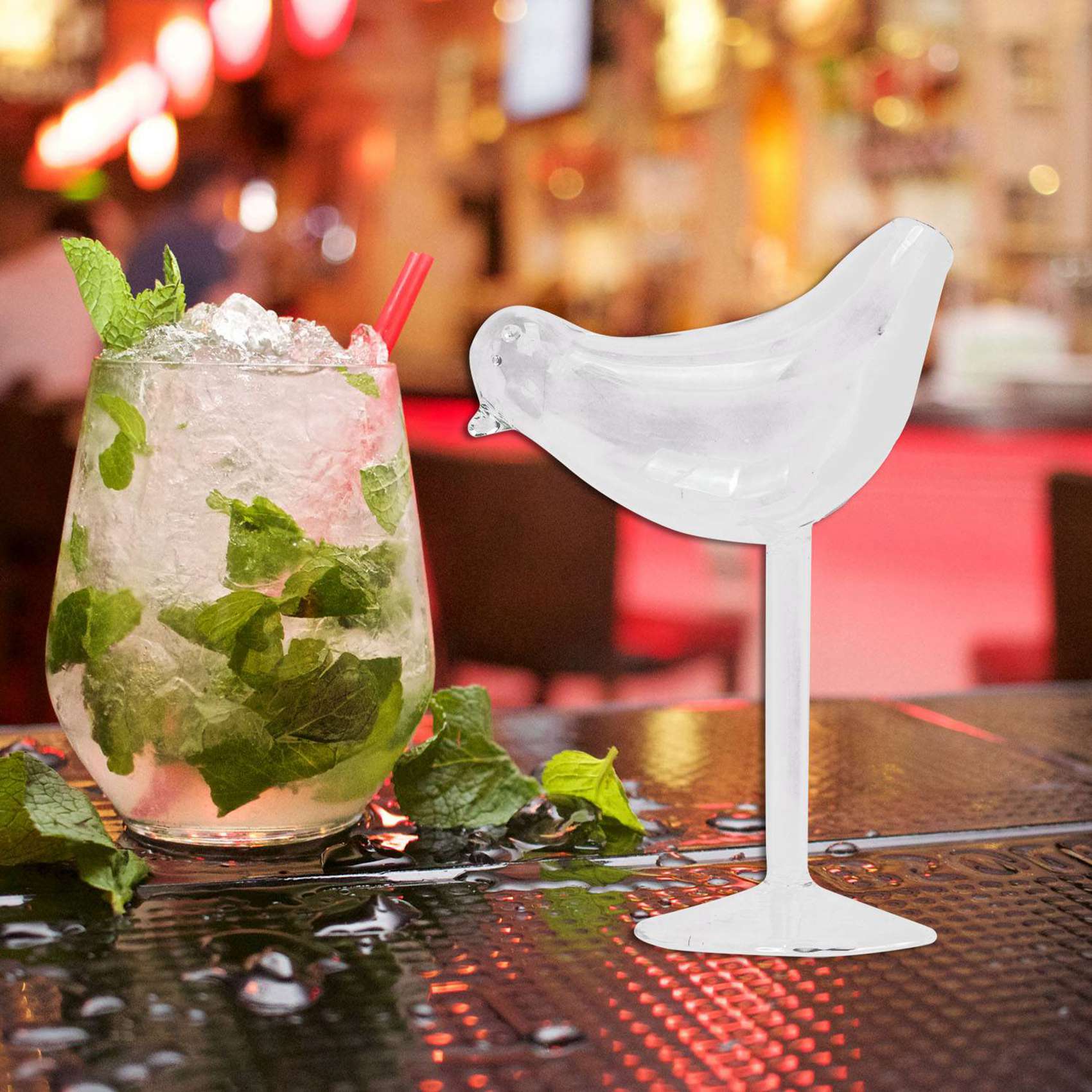 3X,150Ml Creative Bird Shape Cocktail Goblet Glass Personality Molecular Smoked Modelling Glass Fantasy Wine Goblet