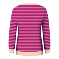thumbnail image 5 of RXIRUCGD Chandails Décontractés d'Hiver pour Femmes Sans Capuche à Manches Longues à Col Rond, Coupe Ample, Imprimés, Rose Vif, Taille : TG, 5 of 5