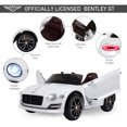 thumbnail image 4 of Aosom Voiture Électrique 12V Bentley sous Licence avec Télécommande pour Enfants, Jouet à Chevaucher pour Tout-Petits, Cadeau, Blanc, 4 of 9