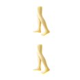 thumbnail image 3 of QualitChoice 1 Paire de Chaussettes Hautes pour Femmes 52 cm Style Preppy Jaune Vif 2Set, 3 of 6