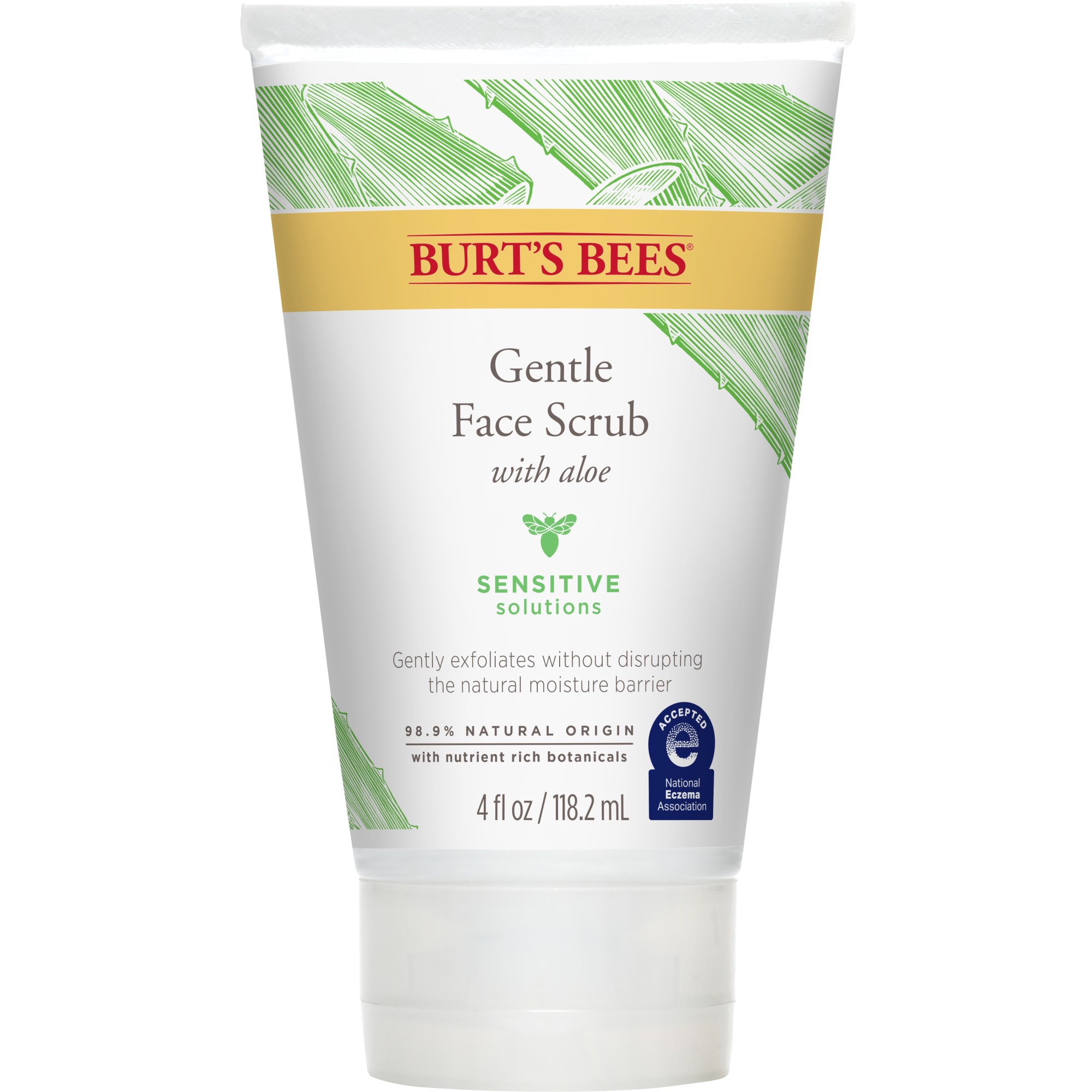 Burt's Bees Solutions Sensibles Exfoliant Doux pour le Visage 4 oz