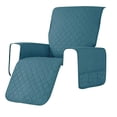 thumbnail image 1 of Housse de Sofa 2024 Réversible pour Fauteuil Inclinable, Housse Imperméable avec Poches Latérales, Protège-Fauteuil Inclinable Lavable avec Sangles Élastiques pour Enfants, Chien, Beige, 1 of 9