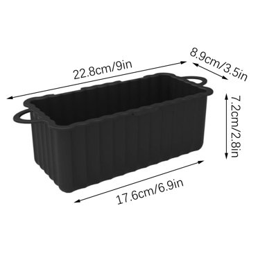 Doublure Réutilisable pour Tasse à Graisse de Gril, Moule à Égouttement de Qualité Alimentaire 9 Po x 3.5 Po x 2.8 Po pour Plaque et Gril Extérieurs