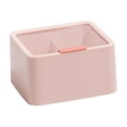 thumbnail image 2 of Iumwxz Makeup Storage Box with Lid Double Compartment DustProof Desktop Lipstick Remover Swab Classification Organizer Jewelry Holder 1 Pack Pink, 2 of 6