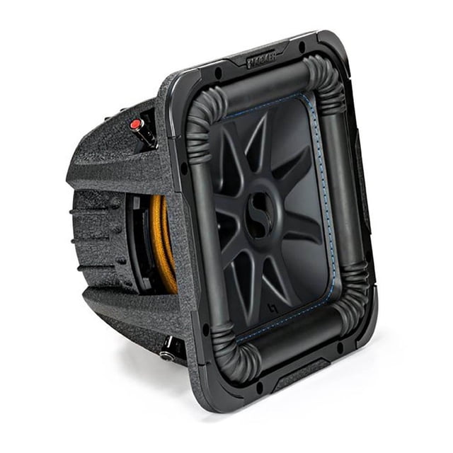 Kicker 44L7S104 L7S Solo-Baric 10 Inch 1200 Watt 4 Ohm DVC Square Car Subwoofer