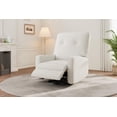 thumbnail image 3 of Recliner Chairs, Swivel Rocker Recline, Glider Recliner Nursery Chair, Recliner Chair for Adults, 360°Swivel Glider Rocking Chair for Living Room, Bedroom, Office, RV, Small Spaces, Linen, 3 of 7