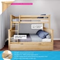 thumbnail image 2 of BEDSMART Lits Superposés Simple sur Double en Bois Massif avec Tiroir-Lit / Naturel, 2 of 6
