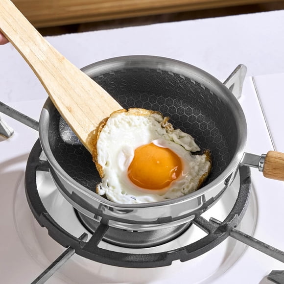 YIMWNYI Stainless Steel Nonstick Omelette Pan, Multifunctional Mini Frying Pan, Deep Induction Skillet for Steak, Easy Clean, Lightweight Cooking Tool, Versatile Kitchen Essential