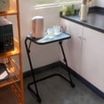 thumbnail image 3 of Homy Casa Portable Folding Utility Cart with Black Matte Surface and Fixed Cup Slot, 3 of 12