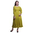 thumbnail image 1 of Bimba Robe Maxi à Volants Longue Bohème Renaissance en Coton à Smocks pour Femme - XX-Grand, 1 of 5