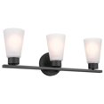 thumbnail image 2 of 55121BK-Kichler Lighting-Stamos - 3 Light Bath Vanity In Soft Modern Style-8 Inches Tall-Black Finish, 2 of 2