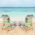 thumbnail image 4 of Goplus 2 Pcs Chaise de Plage Pliante Chaise de Camping Légère en Aluminium avec Sac de Rangement Multicolore, 4 of 10