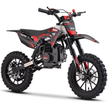 MotoTec Thunder Moto Tout-Terrain à Essence pour Enfants 50cc 2 Temps Rouge