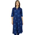 thumbnail image 1 of Bimba Tunique Longue en Coton pour Femmes, Kurta, Blouse Imprimée Ethnique Indienne, 1 of 6