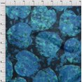 thumbnail image 4 of oneOone Cotton Poplin Medium Blue Fabric Abstract Leaf Texture Sewing Craft Projects Fabric Prints By Yard 42 Inch Wide, 4 of 4