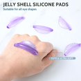 thumbnail image 4 of 10 Pcs 5 Sizes Lash Lift Pads Self-Adhesive Super Soft Shell Pink Lash Perming Curler Shield Pads Reusable Professional Silicone Eyelash Curlers for All Eye Shapes Lash Lifting (Purple), 4 of 7