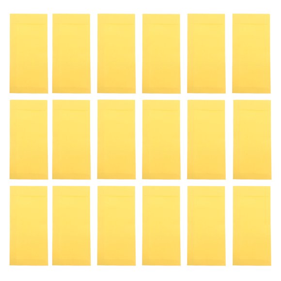 FOMIYES 60pcs Security Envelopes Yellow Paper Storage For Personal Correspondence