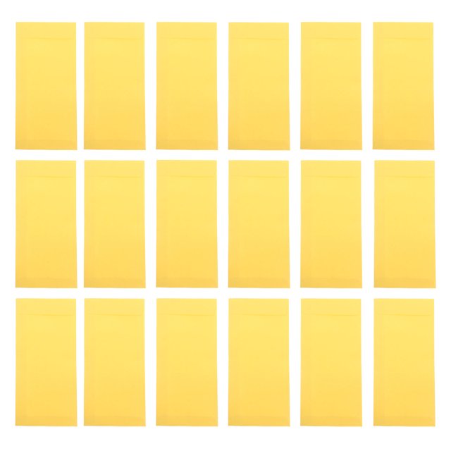 FOMIYES 60pcs Security Envelopes Yellow Paper Storage For Personal Correspondence