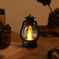 thumbnail image 1 of Hwuxmo Electronic Candle Light Mini Oil Lamp Holiday Decoration Black, 1 of 1