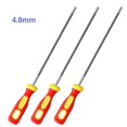 thumbnail image 1 of Luckyn 3 Pcs Round Chainsaw Saw Chain Files Sharpener for Woodwork Chainsaw 4.8 mm, 1 of 5
