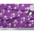 thumbnail image 3 of Soimoi Crepe Silk Fabric Leaves & Floral Block Print Fabric by Yard 42 Inch Wide, 3 of 3