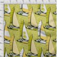 thumbnail image 4 of oneOone Velvet Lime Green Fabric Nautical Fabric For Sewing Printed Craft Fabric By The Yard 58 Inch Wide, 4 of 5