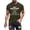 Army Green, variant on Men's Graphic T-Shirt, Casual Printed Short Sleeve Round Neck Tee, Soft Fabric for Daily Comfort