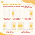 thumbnail image 4 of PawHut 30 Inch High Pet Gate, Dog Gate for Stairs, 29"-58" Width, 4 of 10