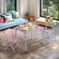 thumbnail image 1 of Maison Classique Table et Chaises Pliantes pour Enfants, Ensemble de 3 - Pastel, 1 of 7