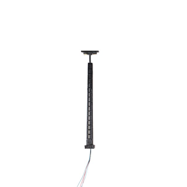 Ruiboury Model Railway Lamp Micro-Landscape Layout Props LED Lamppost Park Decoration Miniature Ladder Streetlights Crafts Black(White Light)