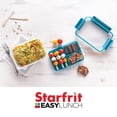 thumbnail image 4 of Starfrit Easy Lunch Rectangular Bento Container - Removable Tray - 32oz/946ml - Airtight & Leakproof - 4-Sided Locking Lid, 4 of 6
