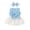 Sky Blue, variant on LOVZFMLL Girls Girls' Solid Color Sleeveless Lace With Dress Knot Bow Hairband Two Piece Set