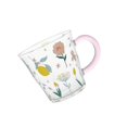 thumbnail image 2 of ziyahi Coffee Mugs Glassware Floral Pattern Glass Heat Resistant for Yogurt Travel, 2 of 9