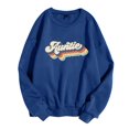 thumbnail image 1 of MesaSe Womens Casual Manches Longues Graphiques Tee-Shirts Sweat-Shirts à Col Rond Pull-Overs pour Femmes, 1 of 4