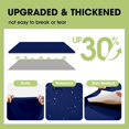 thumbnail image 4 of Plastic Table Cloth Disposable - 10 Pack, Disposable Table Cloths for Parties, Weddings, Decorative Round Tablecloths, 84'' Navy Blue Plastic Tablecloth, Leakproof & Sturdy, Navy Blue Navy Blue 84", 4 of 5