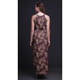 thumbnail image 3 of Bimba Robe Longue Décontractée à Col Licou pour Femme avec Fentes Latérales, Imprimée, Tenue de Soirée - Petit, 3 of 6