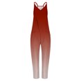 thumbnail image 2 of UPPADA Sales Today Clearance Jumpsuits for Women Solid Gradient Color Overalls Sleeveless Straps Rompers Wide Leg Jumpers Trendy Bodysuit Pockets One Piece Jumpsuits for Women, 2 of 3