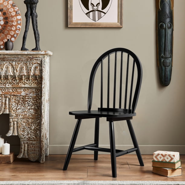 Costway Set of 2 Vintage Windsor Dining Side Chair Wood