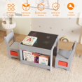 thumbnail image 2 of Kids Table and Chair Set, Toddler Desk with Storage Drawer, Wooden Activity Table with Detachable Tabletop, Suitable for Classroom,Home,Nursery,Playroom, 2 of 7