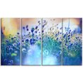 thumbnail image 2 of Blue Summer Flowers on Meadow - Floral Canvas Art Print, 2 of 3